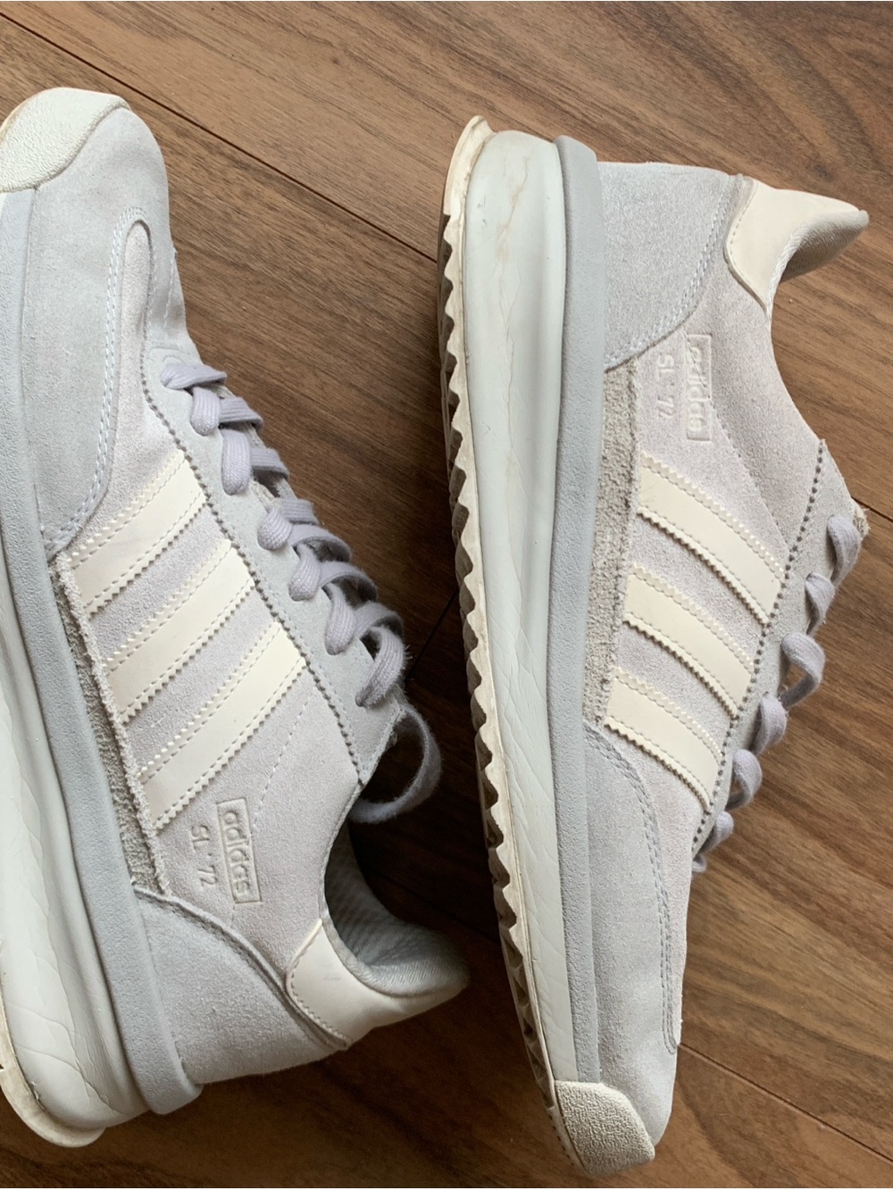 Adidas SL 72 RTN Grey Crystal White Suede Sneakers JH5090 Men Size 11 - Picture 4 of 5